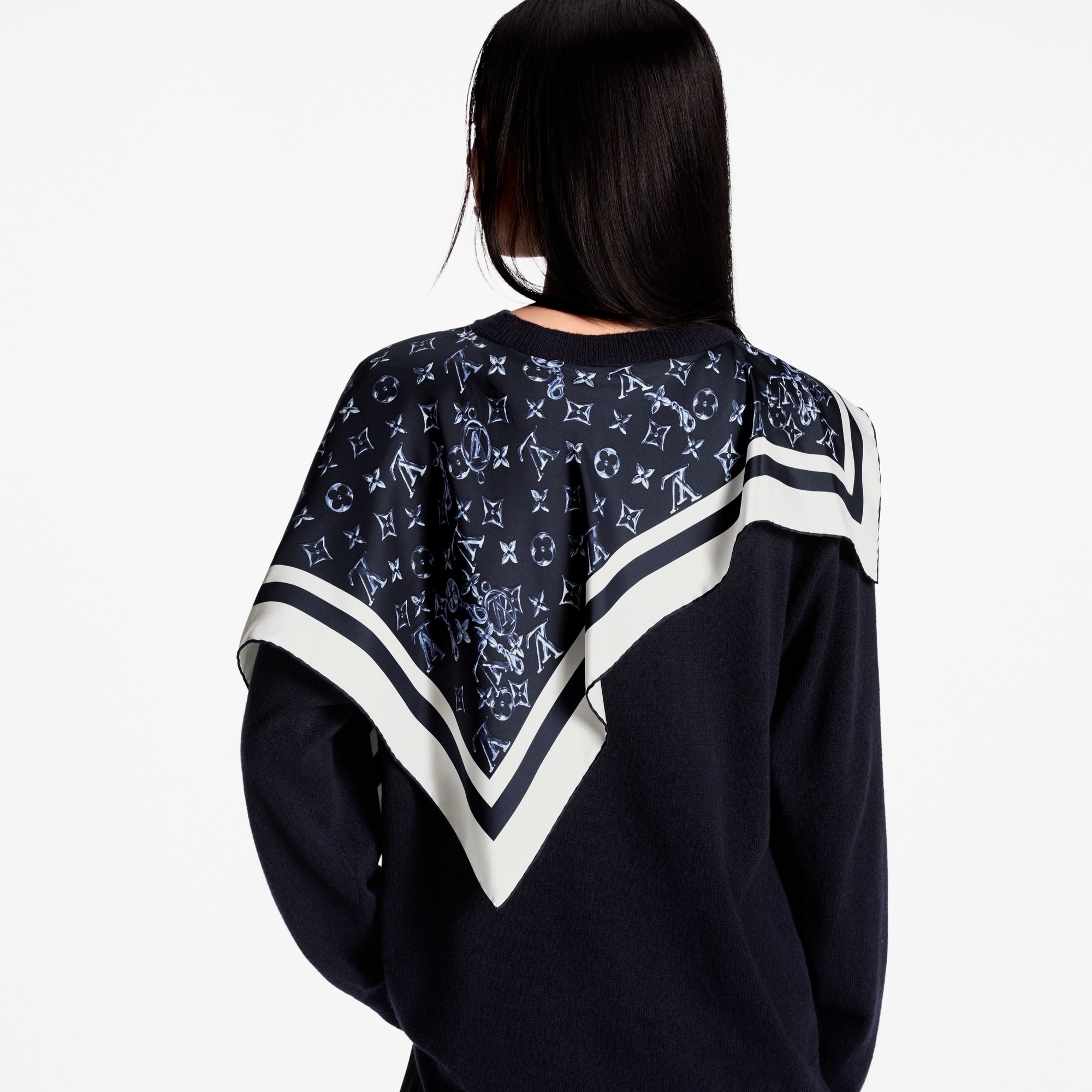 Silk Insert Cashmere Pullover - Ready-to-Wear | LOUIS VUITTON